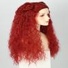 LeMarnia Women's Wig Long Curly Red Wigs with Bun for Girls Halloween Costume Party Wig view 2