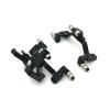 Metal Upgrade Front and Rear Rod Seat Servo Fixed Seat for WPL 1/16 C64 RC Car Parts(Black) view 4