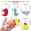 40 PCS Mini Stuffed Animal Toy Set with Dinosaur Farm Ocean and Jungle Creatures Perfect as Party Favors Claw Machine Fillers Keychains Carnival Prizes Classroom Rewards Bulk Assorted Plush Animals view 2