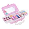PZLVAME Makeup Toy Facepaint Set Portable Water-Soluble Toy Children Make-up Cosmetic Decoration Toy with 6 Eyeshadows 6 Lip Gloss 3 Blush 2 Lipstick 3 NGA Polish 2 Make-up Brush for Kids(S22606) view 1