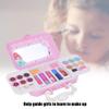 PZLVAME Makeup Toy Facepaint Set Portable Water-Soluble Toy Children Make-up Cosmetic Decoration Toy with 6 Eyeshadows 6 Lip Gloss 3 Blush 2 Lipstick 3 NGA Polish 2 Make-up Brush for Kids(S22606) view 2