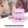 PZLVAME Makeup Toy Facepaint Set Portable Water-Soluble Toy Children Make-up Cosmetic Decoration Toy with 6 Eyeshadows 6 Lip Gloss 3 Blush 2 Lipstick 3 NGA Polish 2 Make-up Brush for Kids(S22606) view 3