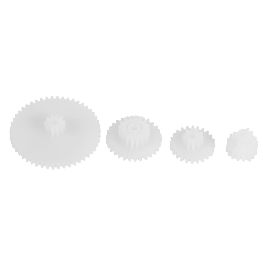 19pcs Plastic Gears Kit for Motor Gear Set, Made of Plastic, with Different Sizes for Model Making, Suitable for DIY Auto, Robot Accessories