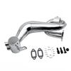 FLMLF SS Silencing Exhaust Pipe/Tuned Pipe Set of 23CC~36CC Engine for 1/5 HPI ROFUN BAHA ROVAN KM BAJA 5B 5T 5SC Rc Car Parts (Silver) view 1