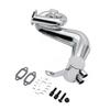 FLMLF SS Silencing Exhaust Pipe/Tuned Pipe Set of 23CC~36CC Engine for 1/5 HPI ROFUN BAHA ROVAN KM BAJA 5B 5T 5SC Rc Car Parts (Silver) view 3