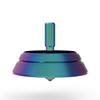 Plexity Labs UFO Tops Los Alamos - Metal Spinning Top - Inspired by The 1951 Los Alamos, NM UFO Incident - Psychedelic Stainless Steel view 1