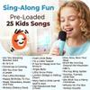 Two3Sevens Mini Karaoke Machine for Kids | Pre-Loaded 25 Kids Songs | Bluetooth Speaker, 2 Wireless Microphones | Ages 3, 4, 5, 6, 7+ Year Old Birthday Gift | Toy for Girls, Boys, Toddler view 2
