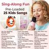 Two3Sevens Mini Karaoke Machine for Kids | Pre-Loaded 25 Kids Songs | Bluetooth Speaker, 2 Wireless Microphones | Ages 3, 4, 5, 6, 7+ Year Old Birthday Gift | Toy for Girls, Boys, Toddler view 2