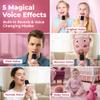 Two3Sevens Mini Karaoke Machine for Kids | Pre-Loaded 25 Kids Songs | Bluetooth Speaker, 2 Wireless Microphones | Ages 3, 4, 5, 6, 7+ Year Old Birthday Gift | Toy for Girls, Boys, Toddler view 4