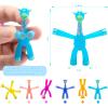 12 PCS Magnet Men Fidget Toys for Kids - Humanoid Magnetic People Toy Games, Cute Giraffe Fridge Office Magnets Educational Sensory Toys Fun Quiet Travel Toys Games for Classroom Boys(Opaque Style) view 3