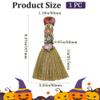 GORGECRAFT Natural Carnelian Magic Sweeper Broom Mini Broom Halloween Display Decor Faux Amethyst Crystal Witches Broomstick Witches Accessory for Costume Cosplay Party Cleaning Bedroom Office Home view 2