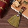 GORGECRAFT Natural Carnelian Magic Sweeper Broom Mini Broom Halloween Display Decor Faux Amethyst Crystal Witches Broomstick Witches Accessory for Costume Cosplay Party Cleaning Bedroom Office Home view 4