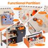 Joylike Kids Tool Set - Premium Wooden Toddler Bench With Realistic Tools and Sound Effects, Educational Toy for Ages 3-5, 6-8 view 4