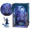 MiniCity Book Nook Kit - DIY Miniature House Kit for Adults, Teens and Beginners, Dollhouse Booknook Library Tiny House Bookshelf Decor, Gifts for Family, Friends (Throne of Aqua) view 1