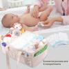 SFYBYHEART Initial Personalized Diaper Caddy Organizer, Baby Storage Basket for Diapers and Wipes, Shower Gift, Nursery Organizer, Portable Baby Storage view 3