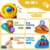 Vanvimen 20-in-1 Toddler Busy Board Activity Cube Toys, Montessori Toy for 1 2 Year Old Boys Girls Kids, Early Educational Active Toy for Toddler 1-3, Christmas Toys Gifts for 1 2 Year Old Boy Girl view 3