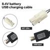 8.4V NiMH/NiCd Battery Charger Cable with Standard Tamiya Plug Compatible RC Car RC Tank RC Plane RC Boat and Other Remote Control Toys for Universal 8.4V Lipo Battery USB Charger (1) view 3