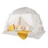 Bed Tents Canopy BedPrivacy Dream Tent for Cozy Indoor Sleeping, Light-Reducing,and Breathable, with 4 Doors Floor Tent BedAvailable in Twin, Full, and Queen Sizes (Gray, Twin) view 1