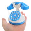 UPKOCH Retro Phone Toy - Classical Pretend Play Telephone with Interactive Dial for Kids 3+ | Blue Plastic Role Play Prop for Preschool Learning & Travel (4.13in) view 4