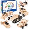6-in-1 STEM Kits for Kids Age 8-12, Educational STEM Toys for Boys and Girls, Wooden Building Kit for Kids STEM Science Experiments Kit, Ideal Christmas Birthday Gifts for 8 9 10 11 12 13 Year Old view 1