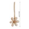 1Pc White Stylish Flower Pacifier Pendant Pacifier Holder Ornament,Soft Cloth Leash and Keep Your Secure Fashionable Gift,Teethers and Teething Relief, Accessories view 2
