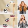 ShineMe 4 pack Toddler Bowls, 5 Inches Wide Stainless Steel Bowls for Kids with Removable Colorful Silicone Sleeve, Unbreakable Baby Bowls for Candy, Soup, Salad, Yogurt, Ice Cream, Snacks... view 4