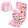 Carrying Case Compatible with Little Tikes Story Dream Machine Books Starter Set, Toy Storage Bag with Handle and Shoulder Strap for Storybook, Character, Accessories, Pink, Bag Only, Patented Design view 1