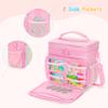 Carrying Case Compatible with Little Tikes Story Dream Machine Books Starter Set, Toy Storage Bag with Handle and Shoulder Strap for Storybook, Character, Accessories, Pink, Bag Only, Patented Design view 3