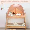 Bed Tents Canopy BedPrivacy Dream Tent for Cozy Indoor Sleeping, Light-Reducing,and Breathable, with 4 Doors Floor Tent BedAvailable in Twin, Full, and Queen Sizes (Pink, Twin) view 4