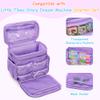 Carrying Case Compatible with Little Tikes Story Dream Machine Books Starter Set, Toy Storage Bag with Handle and Shoulder Strap for Storybook, Character, Accessory, Purple, Bag Only, Patented Design view 2