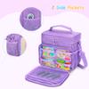 Carrying Case Compatible with Little Tikes Story Dream Machine Books Starter Set, Toy Storage Bag with Handle and Shoulder Strap for Storybook, Character, Accessory, Purple, Bag Only, Patented Design view 3