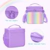 Carrying Case Compatible with Little Tikes Story Dream Machine Books Starter Set, Toy Storage Bag with Handle and Shoulder Strap for Storybook, Character, Accessory, Purple, Bag Only, Patented Design view 4