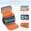 Carrying Case Compatible with Little Tikes Story Dream Machine Books Starter Set, Toy Storage Bag with Handle and Shoulder Strap for Storybook, Character, Accessory, Blue, Bag Only, Patented Design view 2