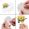 18pcs Gold Yellow Glitter Sunflower Dessert Cupcake Topper Picks Summer Floral Plant Decor Supplies for Women Girl Happy Birthday Party Anniversary Decorations set view 4
