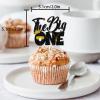 18pcs Black Gold Glitter Dessert Cupcake Topper Pick for Hip Hop The Big One The Notorious One Theme Decor Supplies Baby Shower Happy Birthday Party Decorations view 2