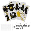 18pcs Black Gold Glitter Dessert Cupcake Topper Pick for Hip Hop The Big One The Notorious One Theme Decor Supplies Baby Shower Happy Birthday Party Decorations view 3