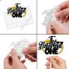 18pcs Black Gold Glitter Dessert Cupcake Topper Pick for Hip Hop The Big One The Notorious One Theme Decor Supplies Baby Shower Happy Birthday Party Decorations view 4
