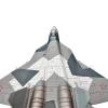 CHICHIYANG 1:100 Scale Simulation Aircraft Model Russian Su-57 Stealth Fighter Airplane Model Alloy ABS Plastic Material Aviation Plane Toy Collection view 2