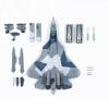 CHICHIYANG 1:100 Scale Simulation Aircraft Model Russian Su-57 Stealth Fighter Airplane Model Alloy ABS Plastic Material Aviation Plane Toy Collection view 3