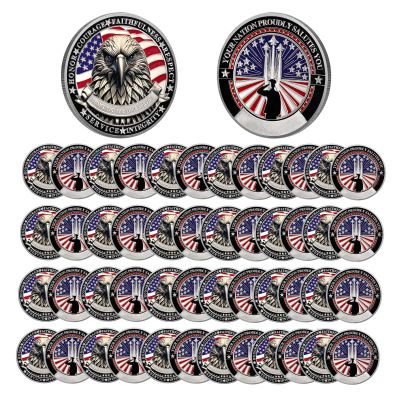20 PCS AtSKnSK Challenge Coin Thank You for Your Service Coins for Veterans Appreciation Veteran's Day Gifts Bulk(Veteran Salute, Piece, 20)