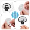 18pcs Black Glitter Basketball Hoop Dessert Cupcake Topper Pick for Play Basketball Theme Decor Supplies Men Boys Happy Birthday Sports Stars Party Decorations view 4