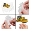 18pcs Gold Glitter Excavator Car Dessert Cupcake Topper Pick for Construction Excavator Worker Theme Decor Supplies Men Women Kids Happy Birthday Party Decorations view 4