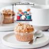 18pcs Glitter Drum Dessert Cupcake Topper Pick for Music Rock Roll Theme Decor Supplies Men Women Happy Birthday Party Decorations view 2