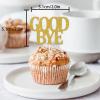 18pcs Gold Glitter Dessert Cupcake Topper Pick for Dont Work Goodbye Retirement The Notorious One Theme Decor Supplies Men Woman Coworker Going Away Party Decorations view 2