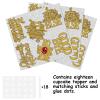 18pcs Gold Glitter Dessert Cupcake Topper Pick for Dont Work Goodbye Retirement The Notorious One Theme Decor Supplies Men Woman Coworker Going Away Party Decorations view 3