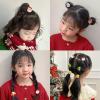 12Pcs Cute Red Hair Ties Toddler Christmas Hair Accessories, Cartoon Small Elastic No Damage for Baby Little Girls Kids Ponytail Holders New Year Holiday Hair Bands, Stocking Stuffers Gift, BlueZOO view 4