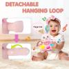 Ryotagift Baby Bilingual Musical Rabbit Stuffed Animals Toys,Infant Early Learning Toy with Light-Up Music & Crinkle,Tummy Time Toys for 0 3 6 9 12+ Months for Baby Boy Girl Gift,Pink view 4