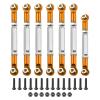 MECCANIXITY Adjustable Turnbuckles Camber Link Linkages Aluminum Alloy RC Car Steering Pull Rod Servo Linkages Tie Rod for 2WD 1/10 RC Car Crawler(Gold) view 1