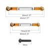 MECCANIXITY Adjustable Turnbuckles Camber Link Linkages Aluminum Alloy RC Car Steering Pull Rod Servo Linkages Tie Rod for 2WD 1/10 RC Car Crawler(Gold) view 2