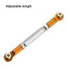 MECCANIXITY Adjustable Turnbuckles Camber Link Linkages Aluminum Alloy RC Car Steering Pull Rod Servo Linkages Tie Rod for 2WD 1/10 RC Car Crawler(Gold) view 4